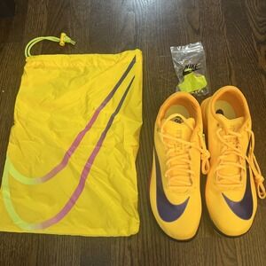 LSU 9.5 - Nike Triple Jump Elite 3 Spikes Citron Pulse HV6425-800 Mens Shoes